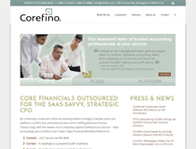 Tablet Screenshot of corefino.com